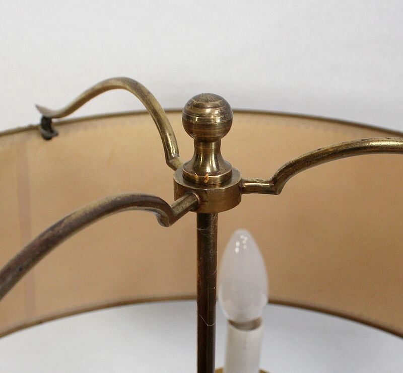 Golden brass lamp, empire style - early twentieth century