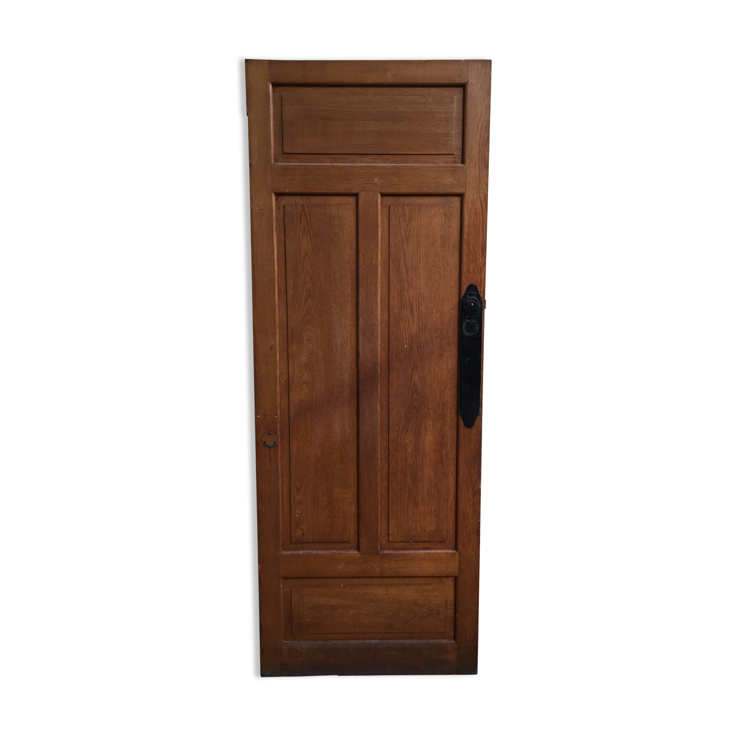 old oak sanitary door of the bank of France