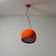 Suspension Orange Pallade par Artemide, icône du design de l'ère spatiale