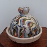 Butter bell in marbled ceramic