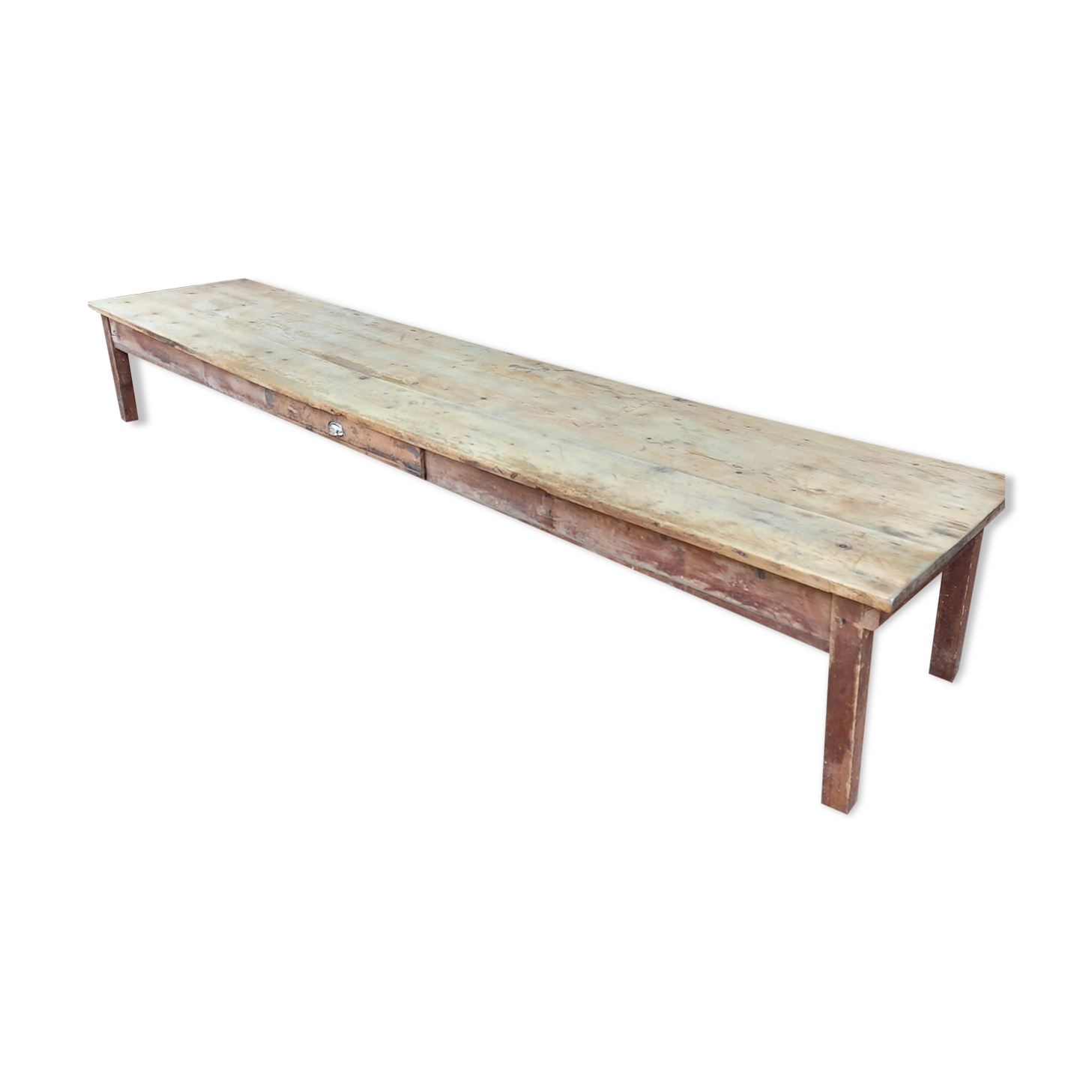 Raw wood coffee table
