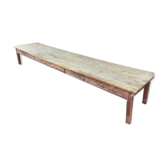Table basse bois brut