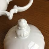 White porcelain teapot