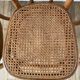 Set of 4 cane chairs in bentwood and honey-coloured cane thonet early 20th century