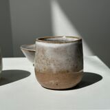 Meeting of three ceramic pieces: ice cup, small cup and small cup