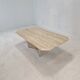 Italian Coffee Table in Travertine, 1980s