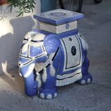 Ceramic elephant, side table, or flower pot base, large model