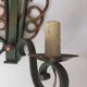 Pairs of vintage wrought iron wall lamps