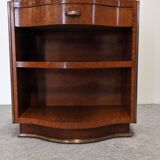 Paire de tables de chevet en loupe d'amboine Art déco vers 1920