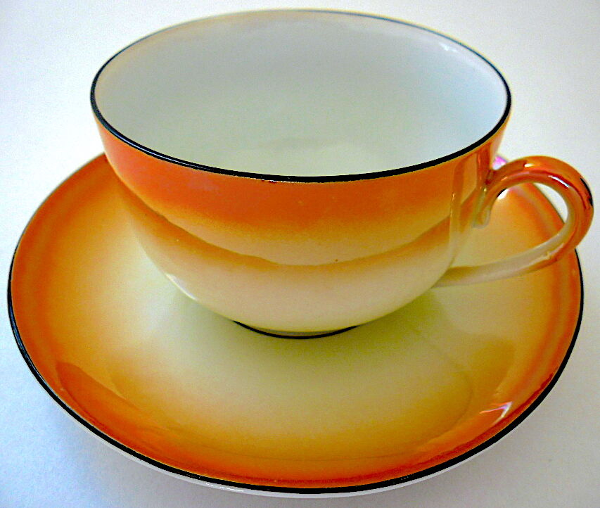 Art-deco bohemian porcelain tea or coffee