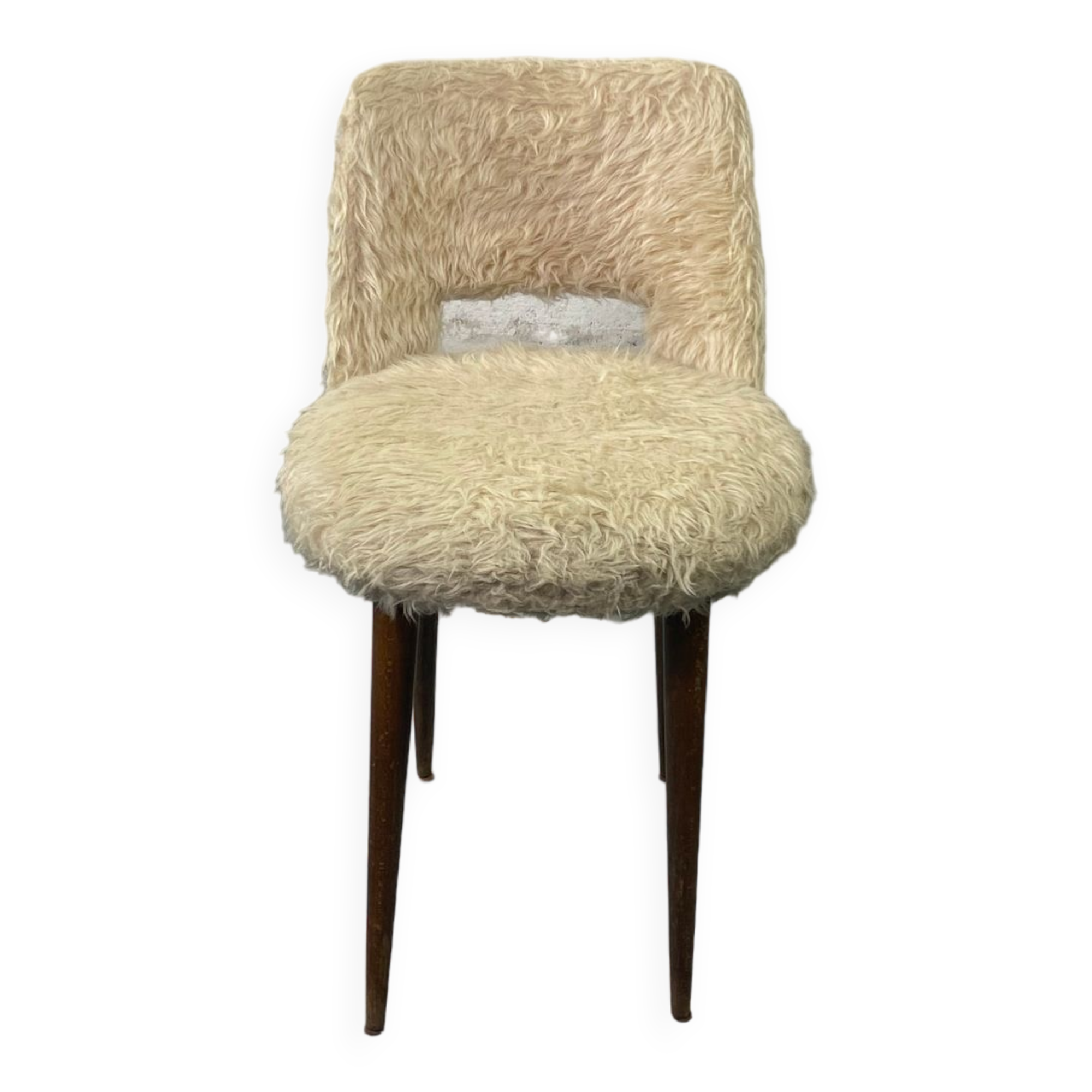 Vintage moumoute chair year 70