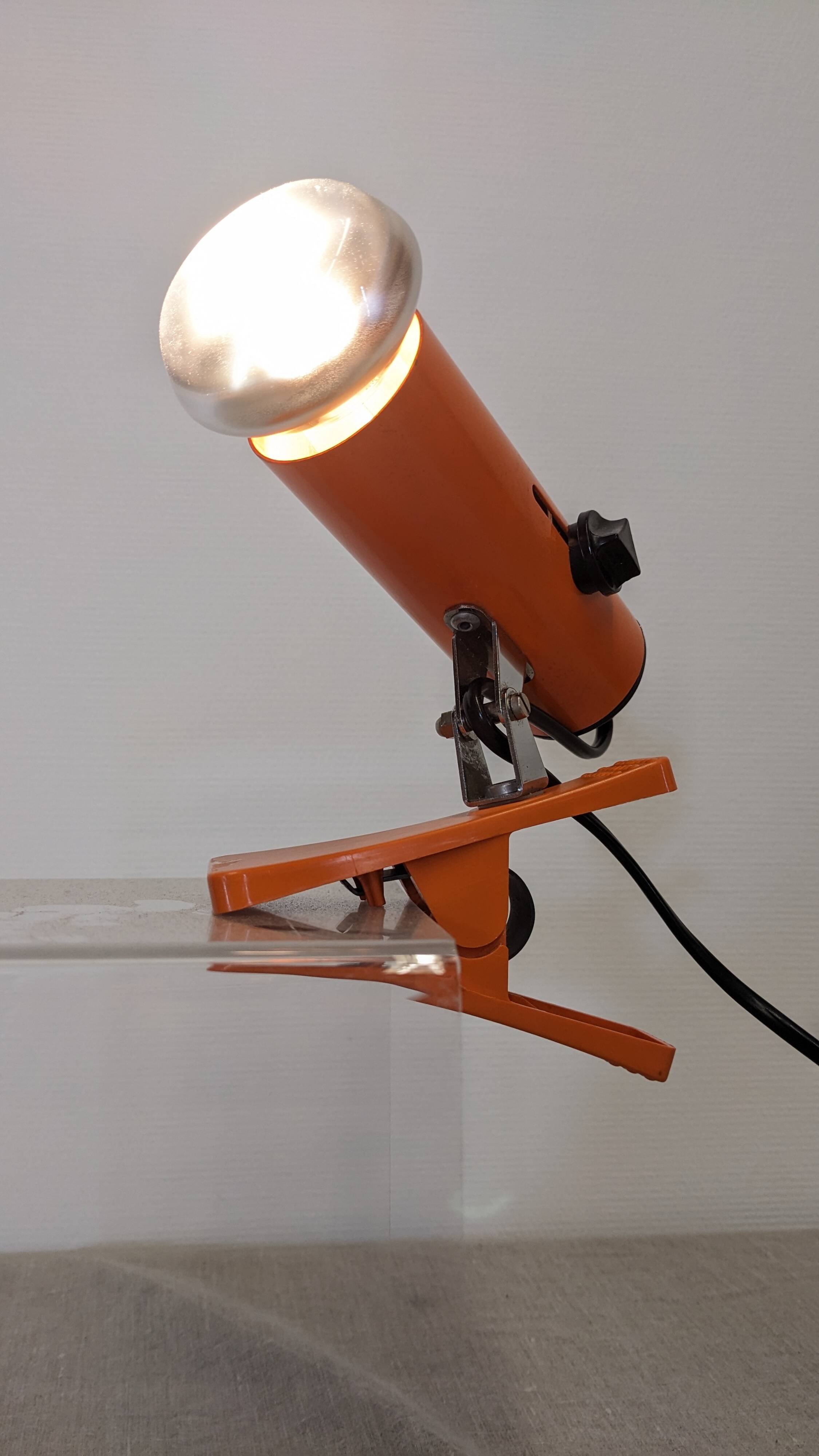 Italian clamp spotlight by Targetti, 1960s-70s
