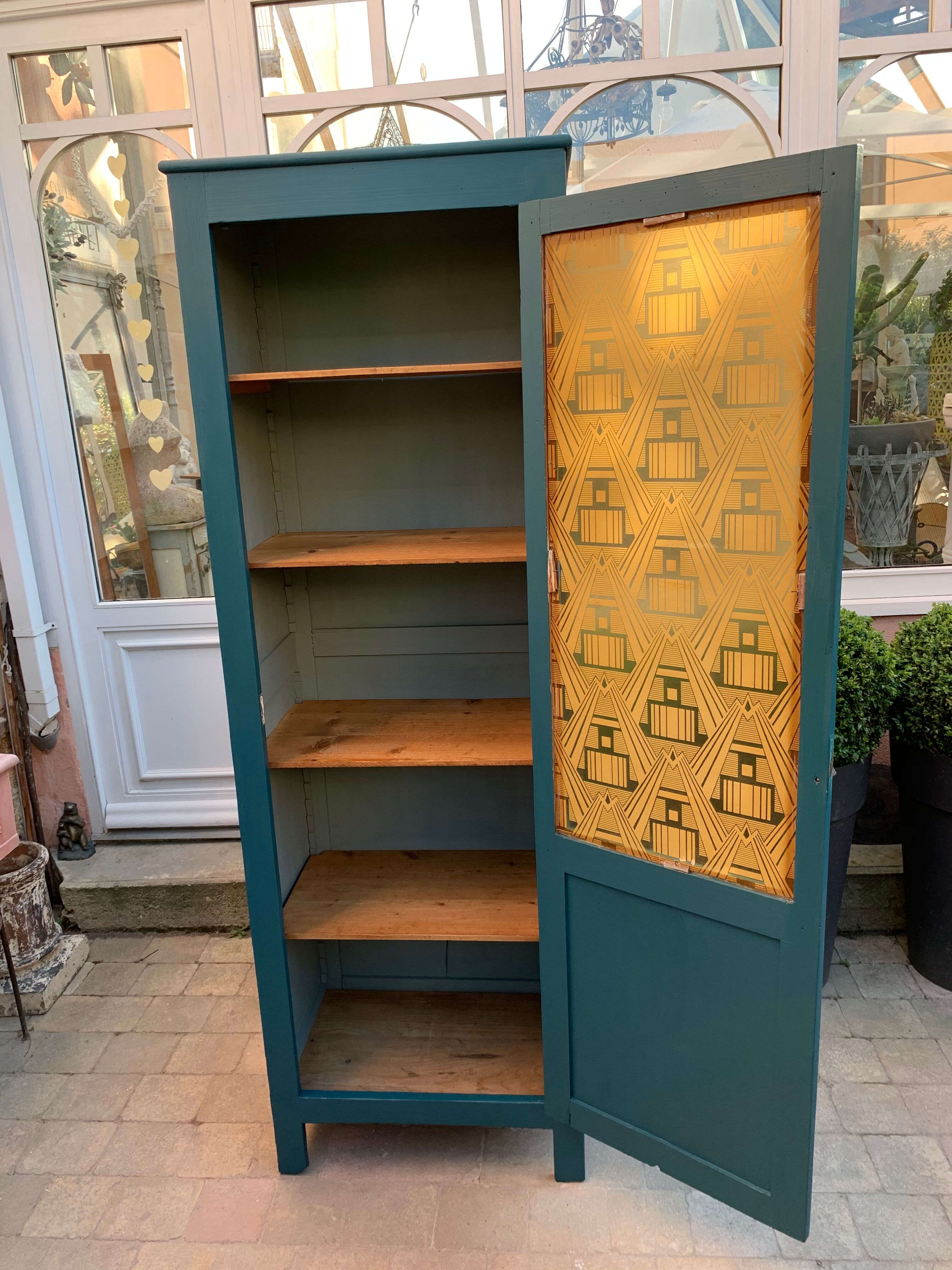 Art Deco glass Parisian wardrobe