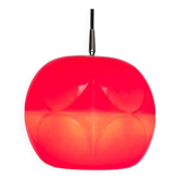 Vintage German space age glass ball pendant lamp by Peill & Putzler, 1970s.