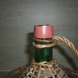 Dame-Jeanne 2L verre vert et osier