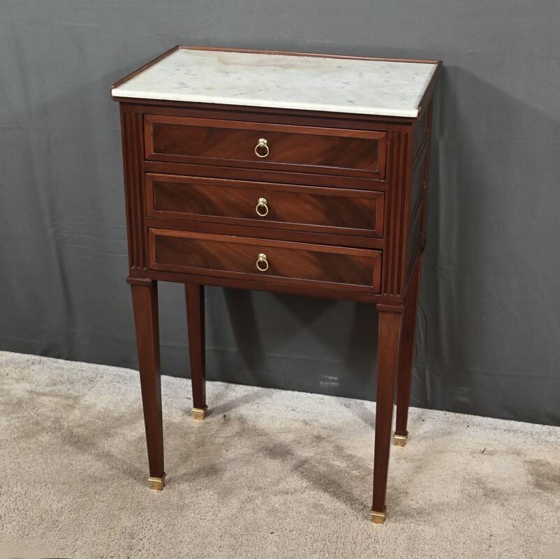 Small Mahogany Chest of Drawers, Louis XVI Style – Part 2 of the 19th Century