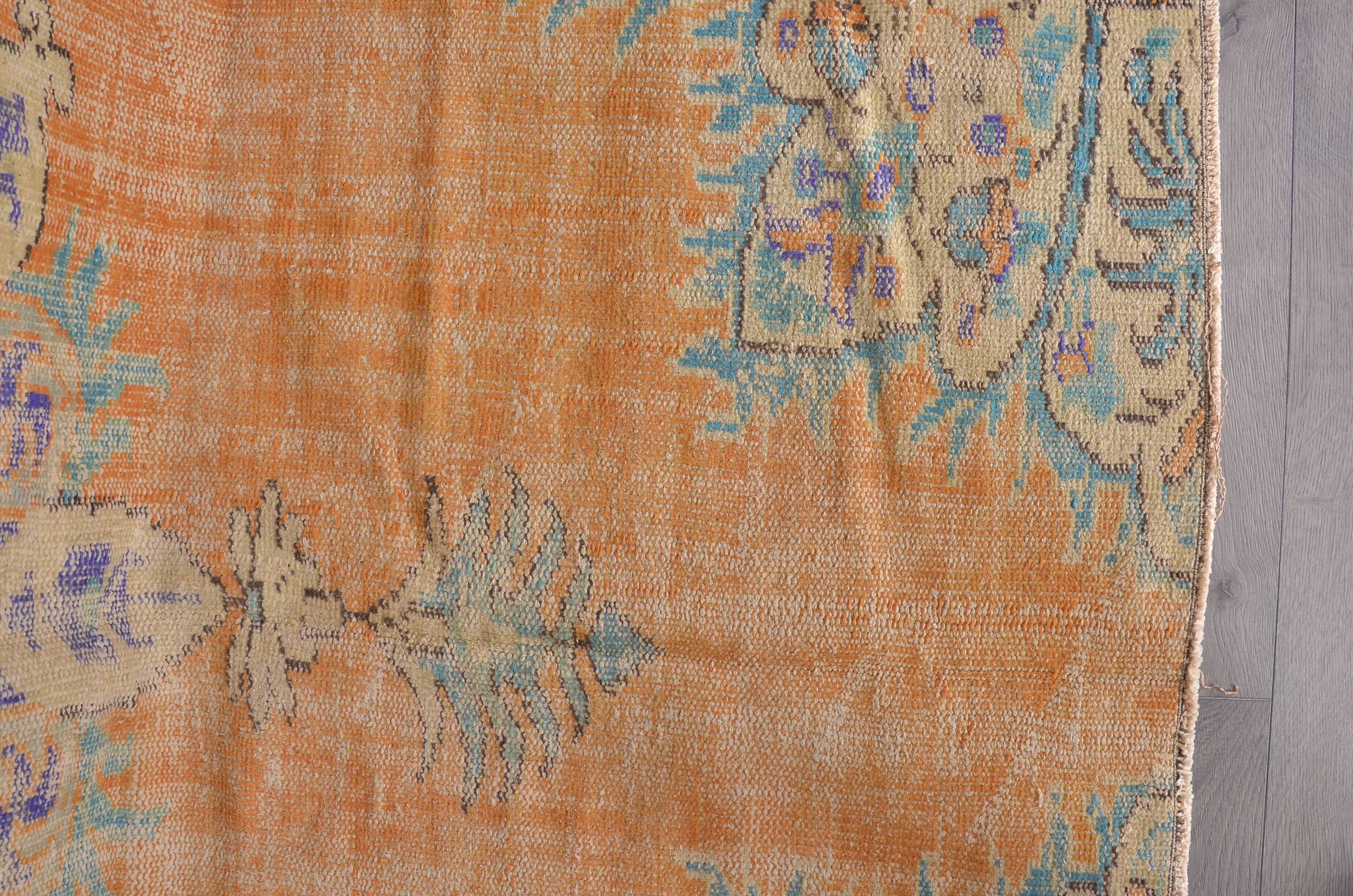 Vintage Handknotted Oushak Wool Rug sku2321