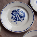 6 Badonviller dessert plates