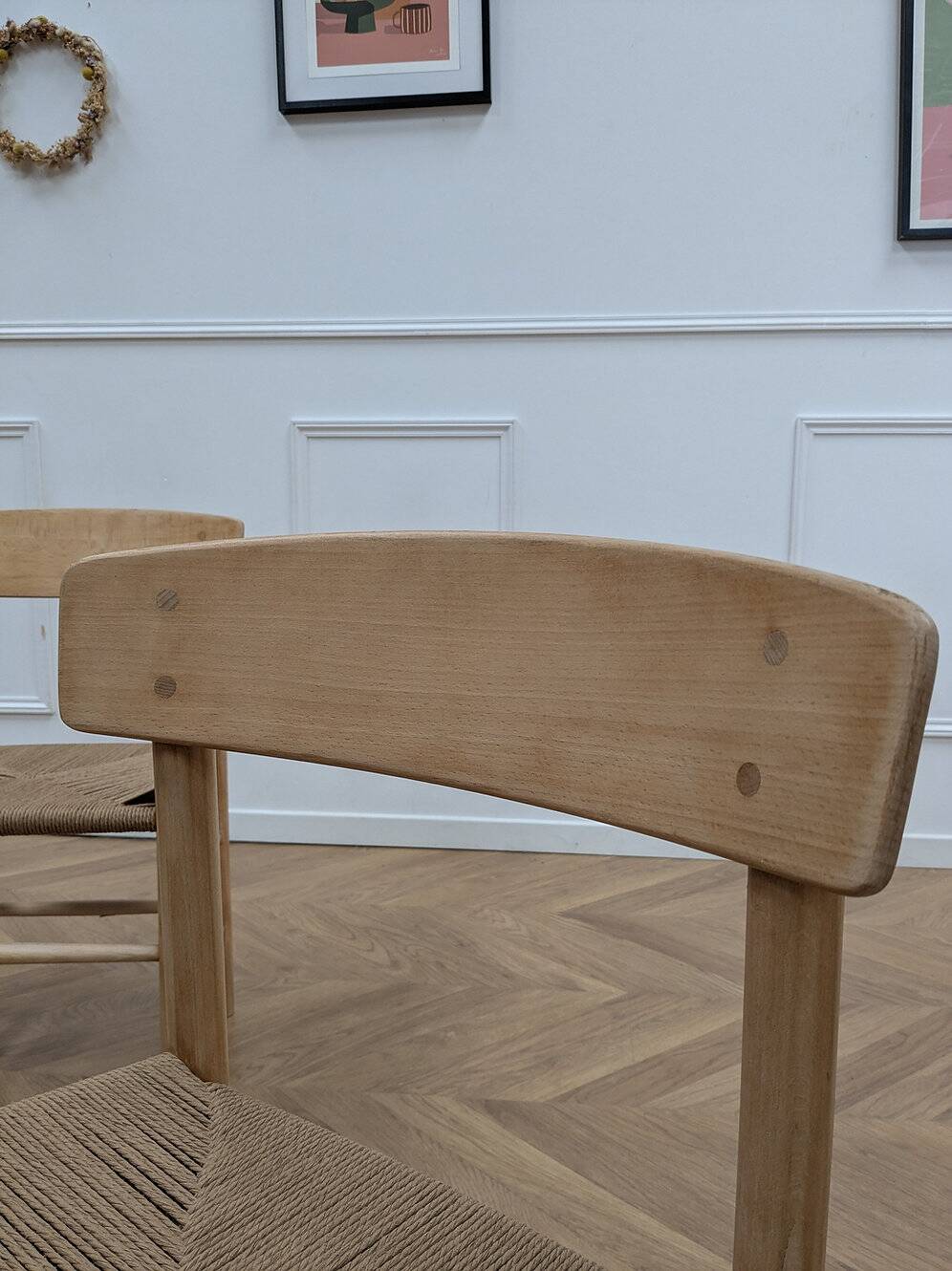 4 J39 Folkestol chairs by Borge Mogensen