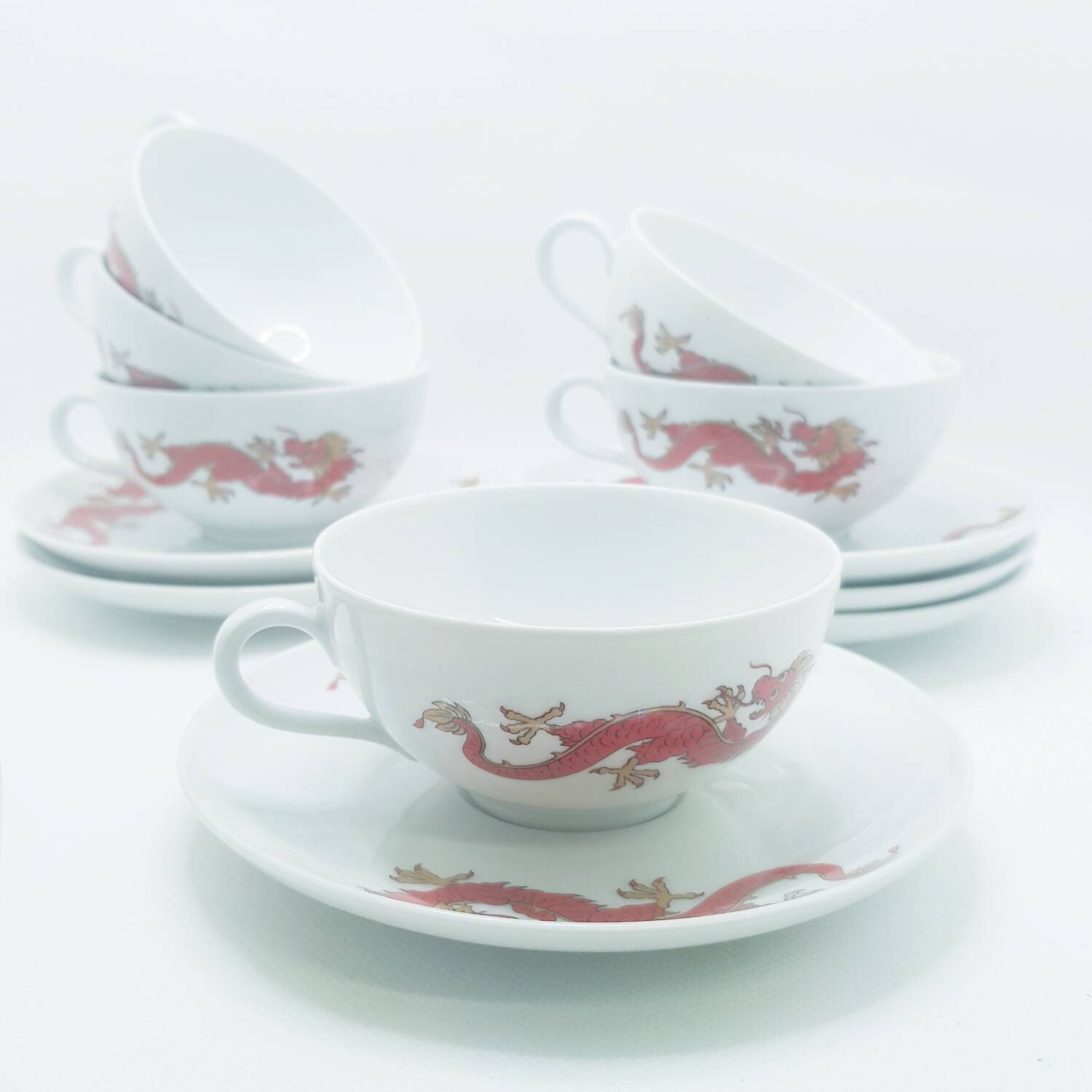 Théière dragon en porcelaine bavaroise
