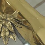 Panther table in bronze, brass and marble 1970