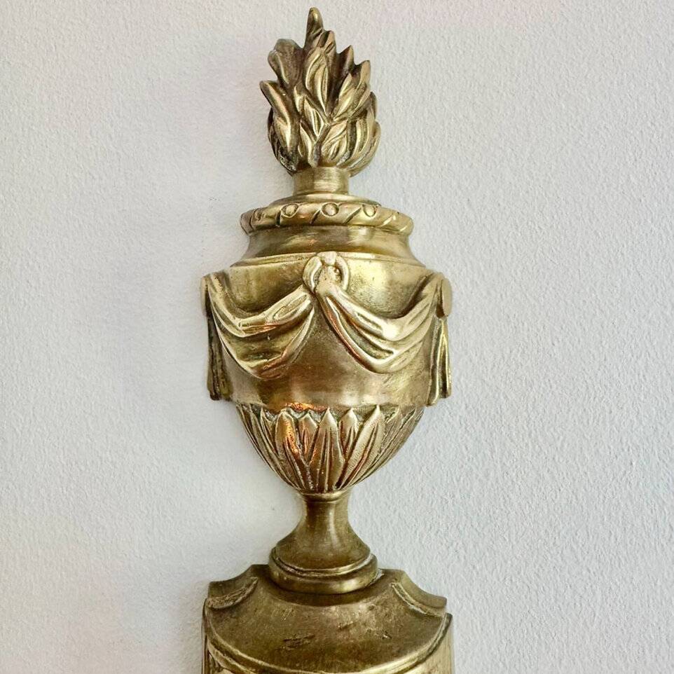 Pair of Mid-19th Century Napoleon III 2-Branch Gilt Bronze Candle Sconces