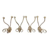 Set of 4 bronze mascaron hooks