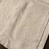 A set of 2 white linen napkins with GD monograms