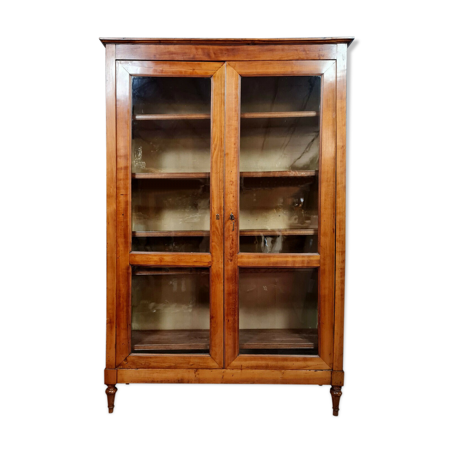 Louis XVI period library in light walnut around 1780
