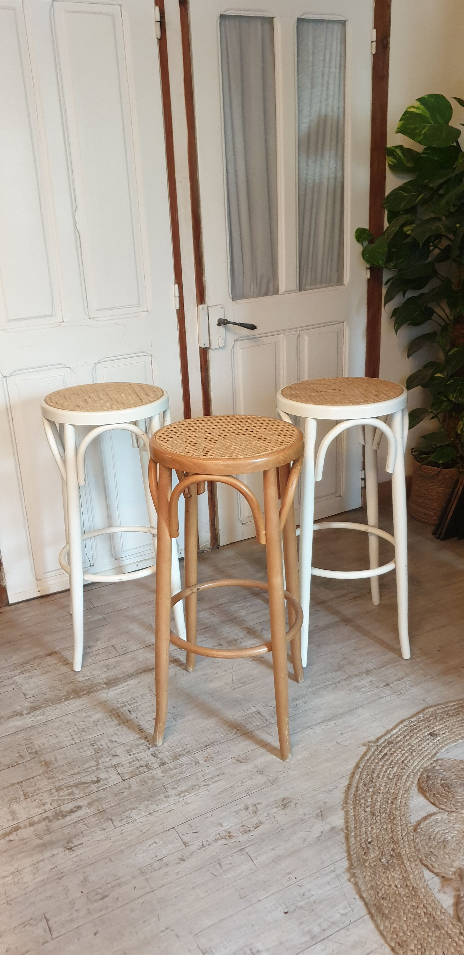 Trio of canned bar stools