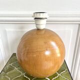 Large solid wood ball lamp
