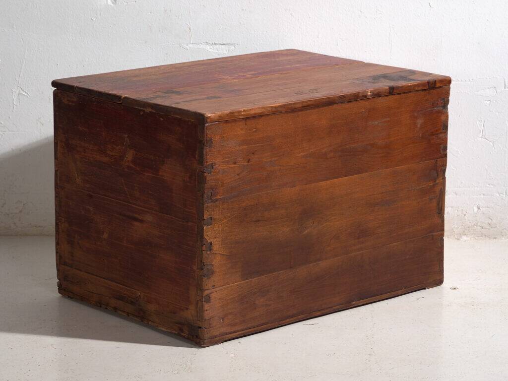Antique Chinese pine wood chest – China, circa 1930