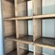 Postal sorting furniture with stool