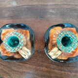 Pair of candlesticks Vallauris 1965