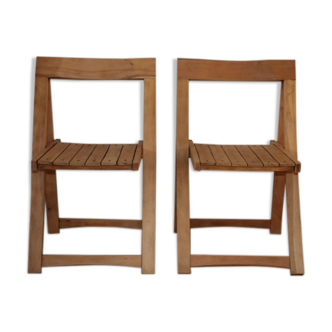 2 chaises pliantes