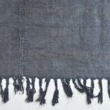 Shades of gray & silver vintage kilim rug