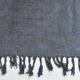 Shades of gray & silver vintage kilim rug