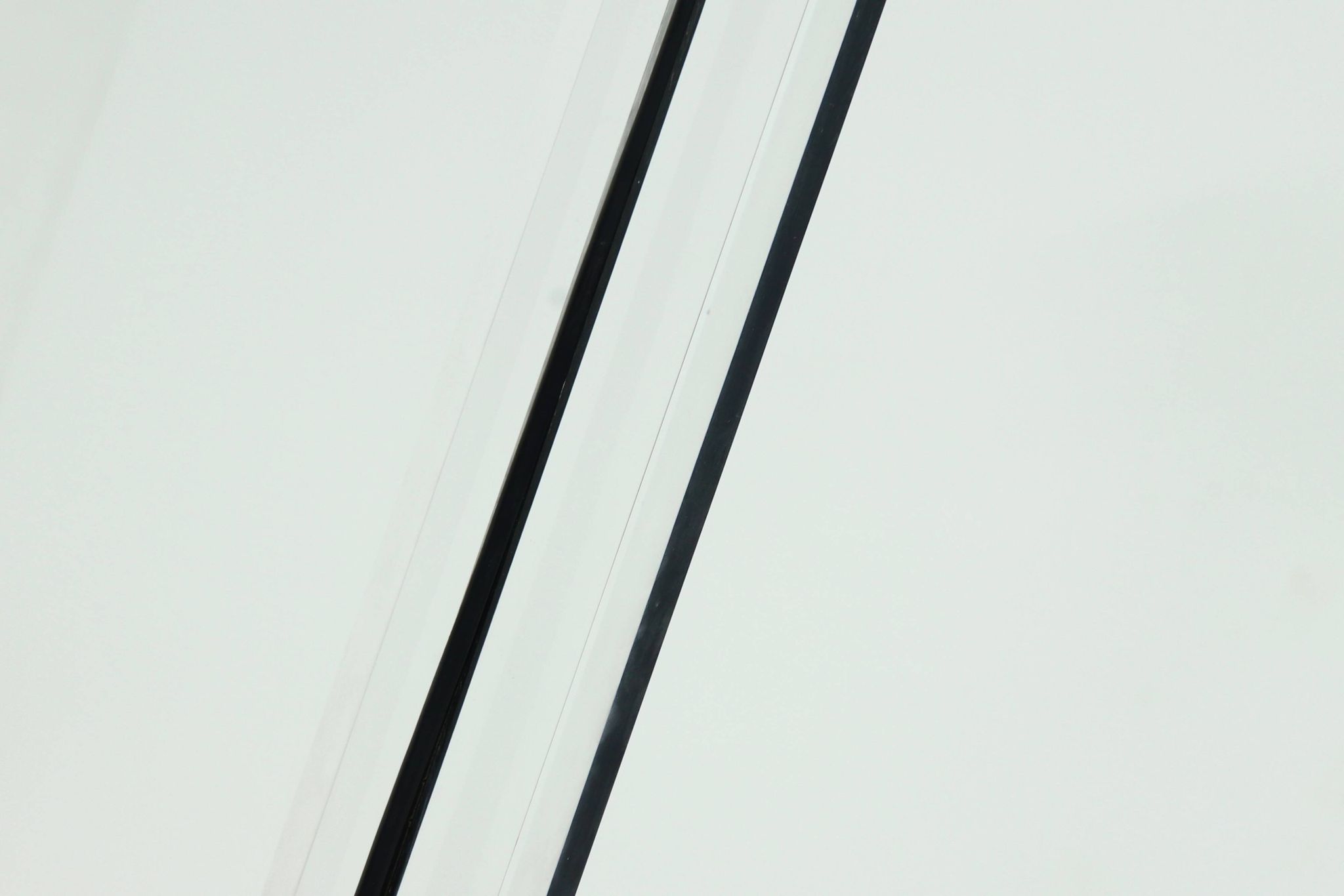 Italian Postmodern Lucite and Steel Uplighter Floor Lamp 1980s