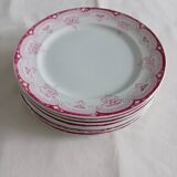 Set of 7 iron earth plates Onnaing Narcisses