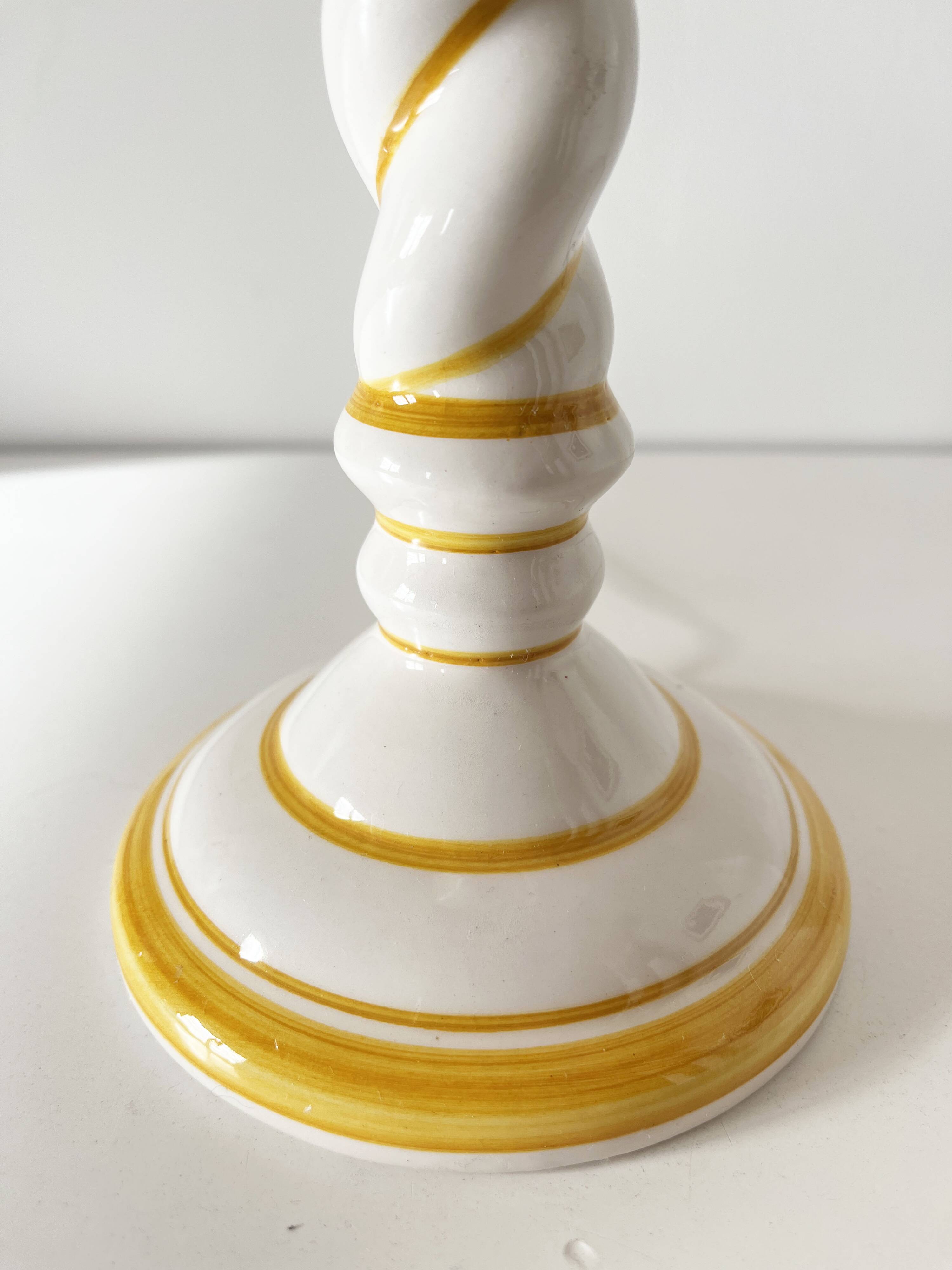 Twisted ceramic lamp 1970