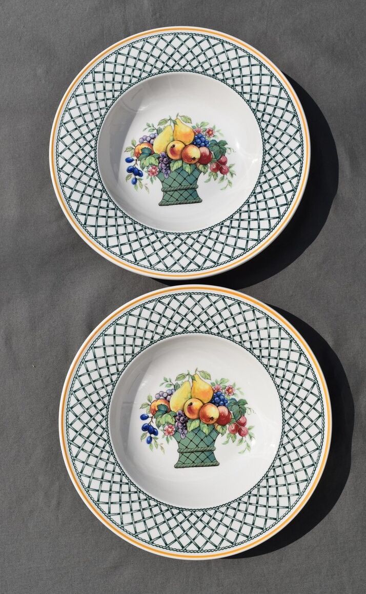 6 hollow plates Villeroy & Boch basket model