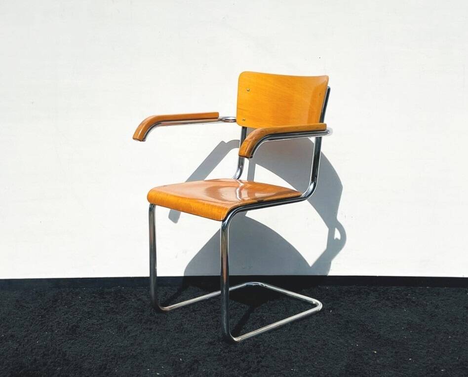 3 Vintage Bauhaus chairs by Mart Stam. 1930s