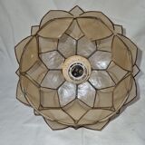 Lotus flower in mother-of-pearl from 1970 pendant light