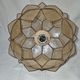 Lotus flower in mother-of-pearl from 1970 pendant light