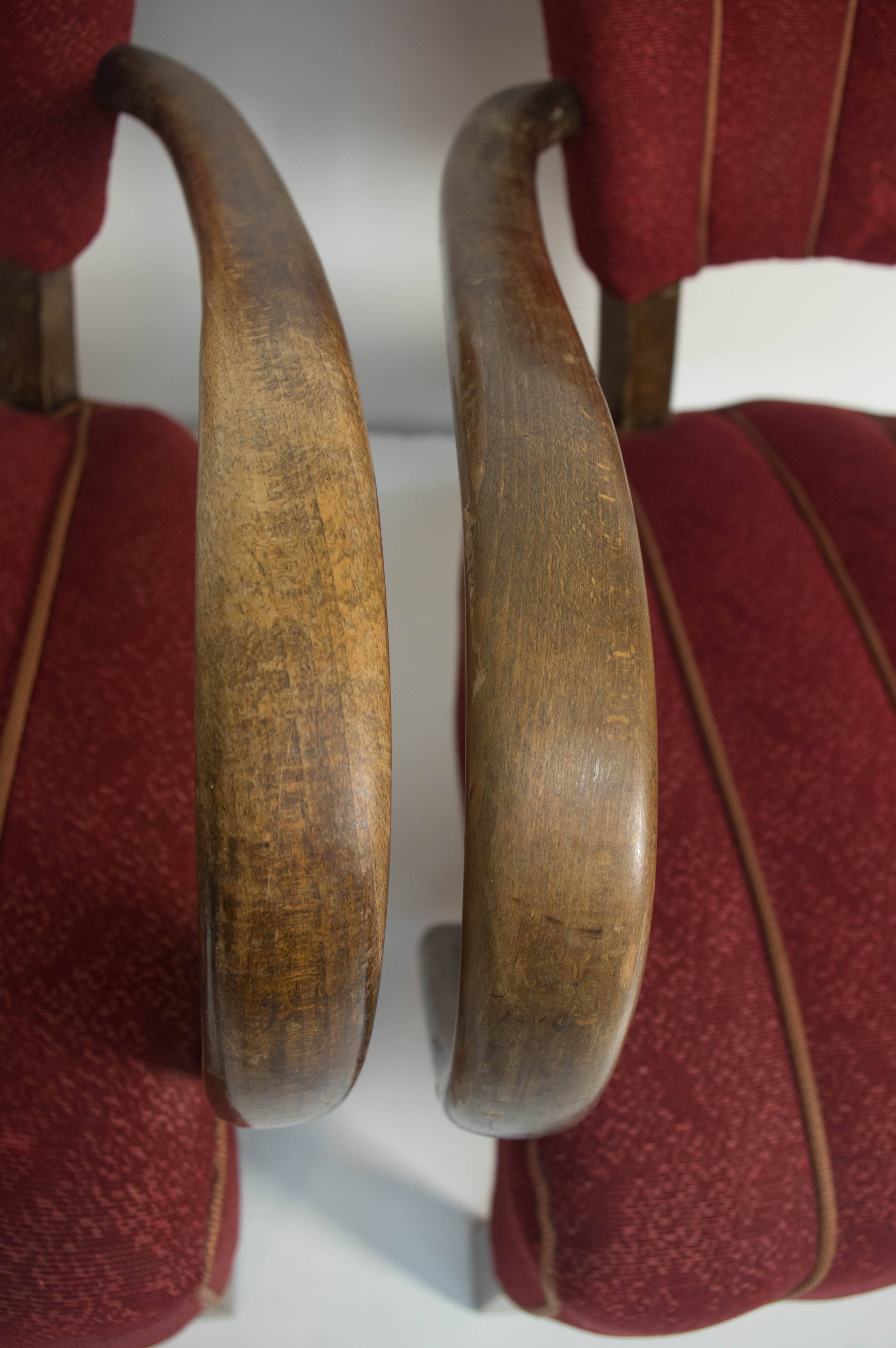 Art Deco Armchairs H-237 by Halabala, Set of 2