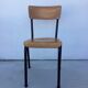 Chaise d'école bois et métal pour grand enfant