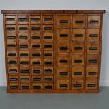Dutch Beech / Pine Industrial Apothecary / Workshop Cabinet, circa 1950s