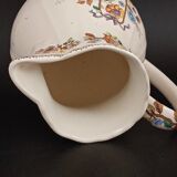 Pichet en porcelaine motif floral San Claudio vintage