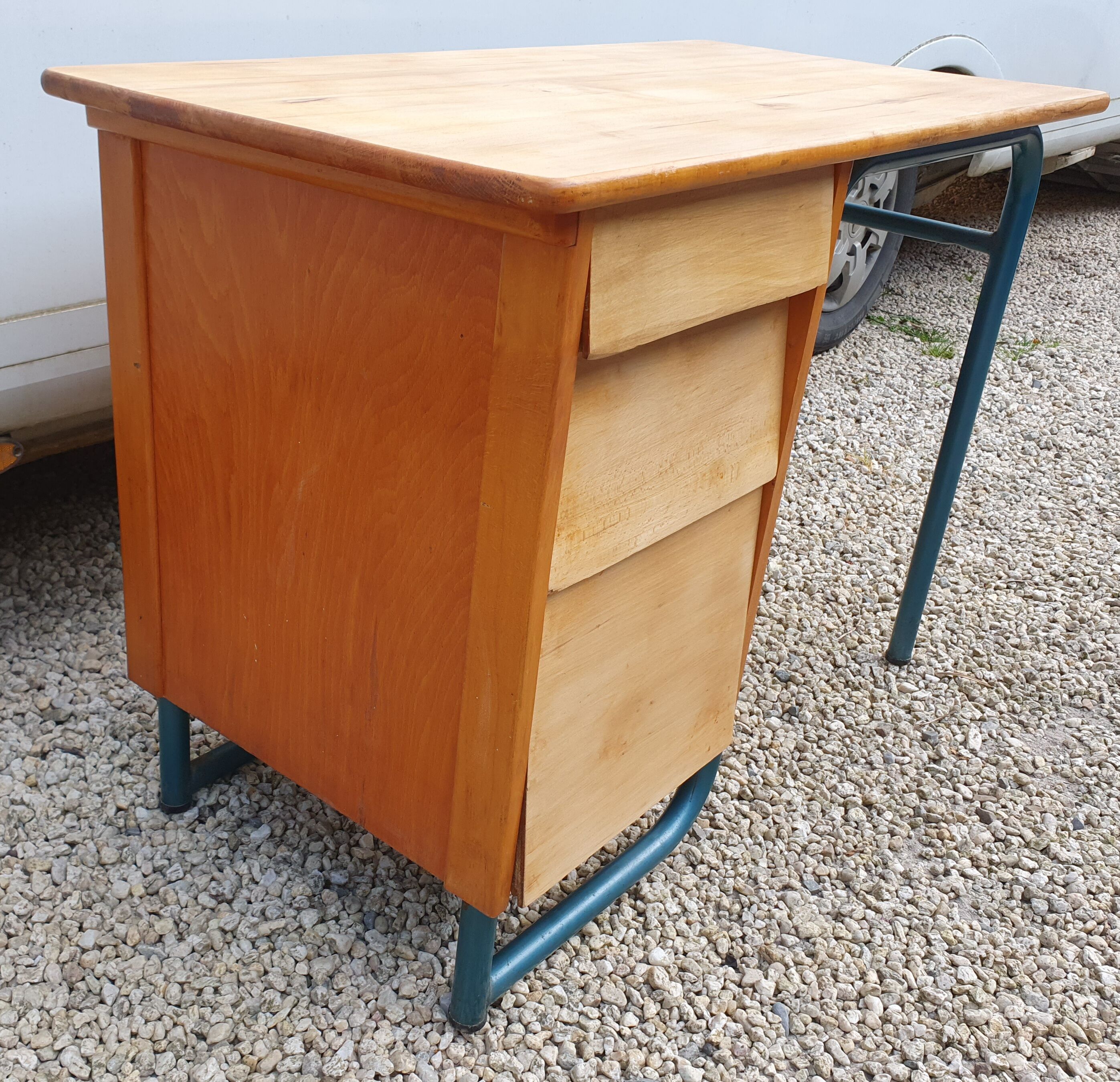 Small vintage desk foot tube