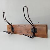 Vintage wall coat rack